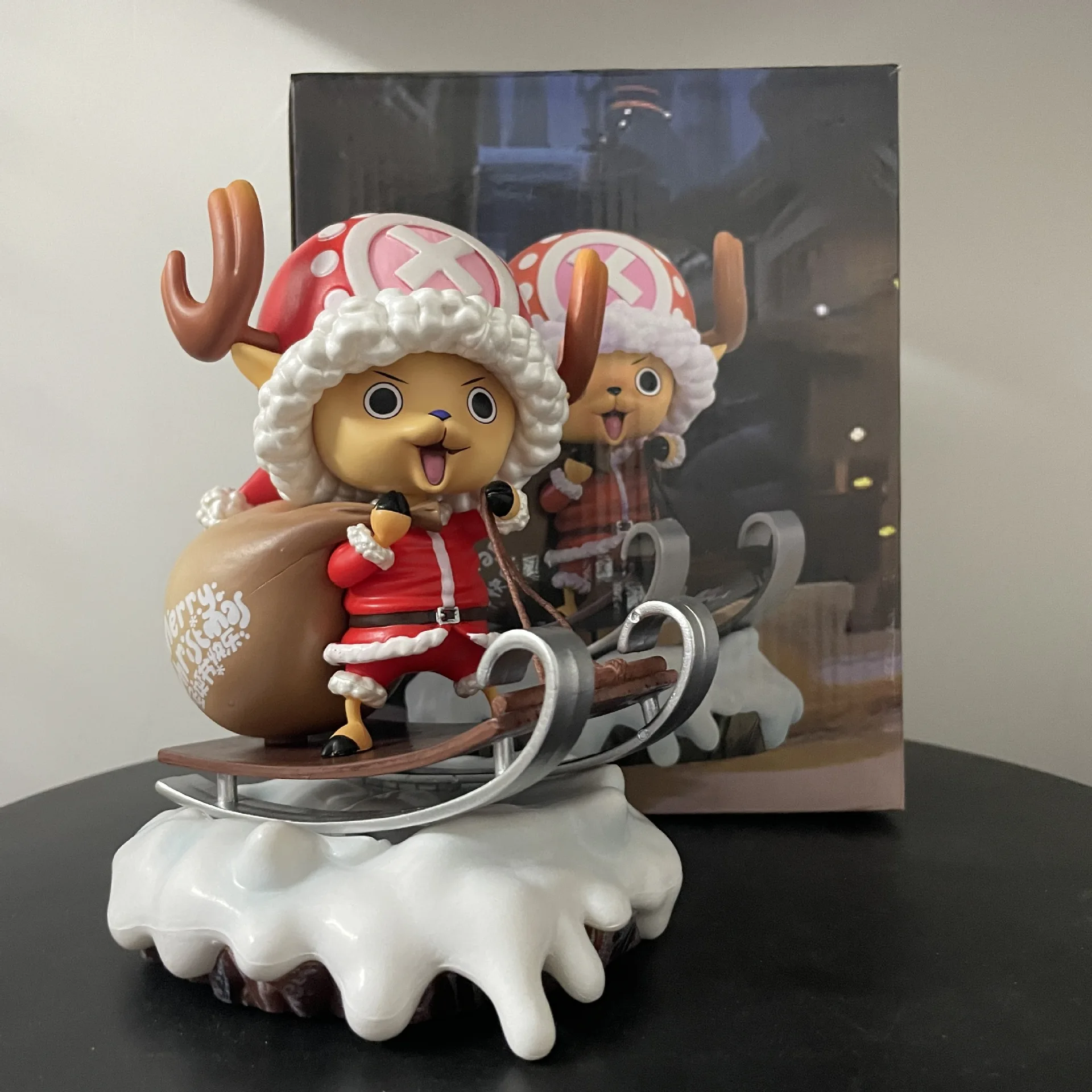 

One Piece Tony Chopper Action Figures Cake Island Anime Kawaii Model Ornaments Collection Desktop Doll Christmas Gifts Toys