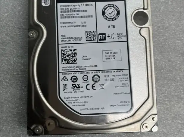 

For 0GKWHP ST8000NM0075 8T 7.2K SAS 3.5 inch 12Gb server hard drive