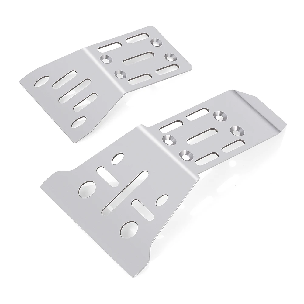 MIBIDAO Front And Rear Chassis Armor Protector for 1/14 Mojave Grom Mega 380 RC Car Upgrade Parts Accessories