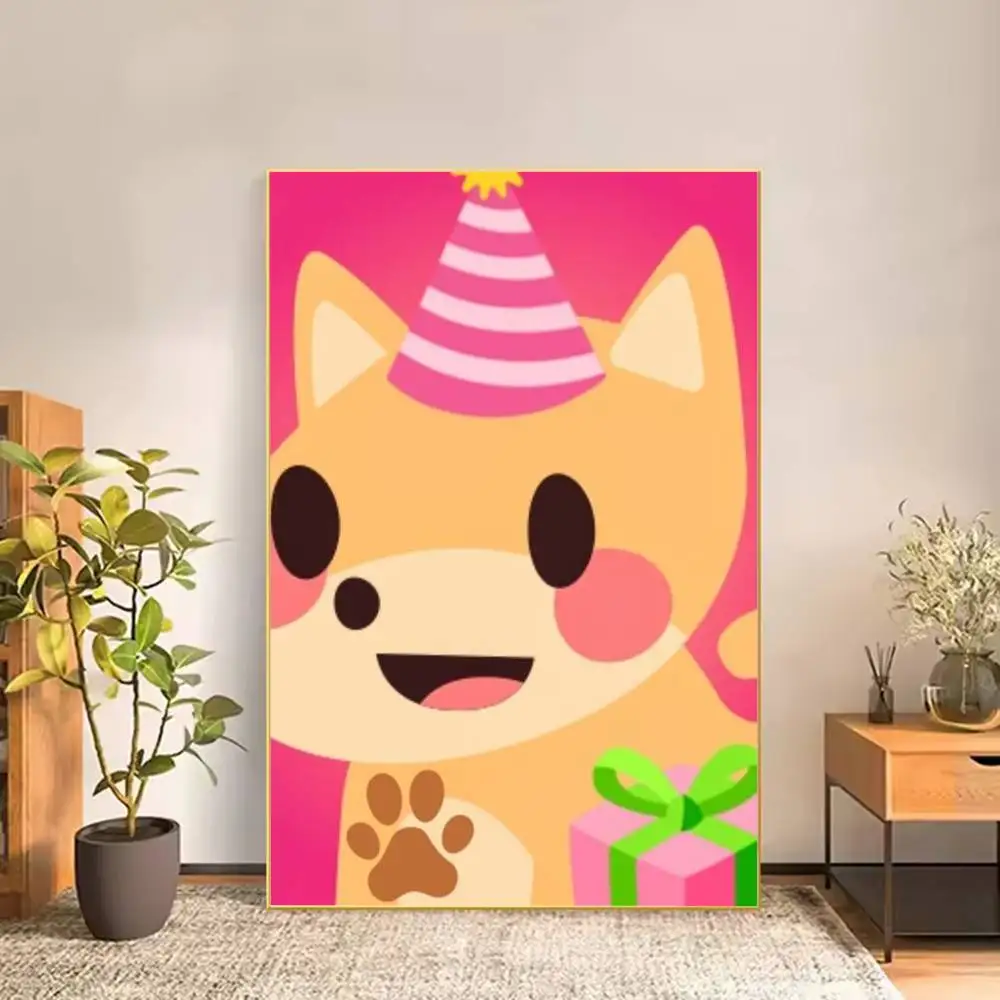 A-Adopts Me Game Poster Versatile HD Waterproof Wall Art Self-Adhesive Decor for Any Space Ideal Gift