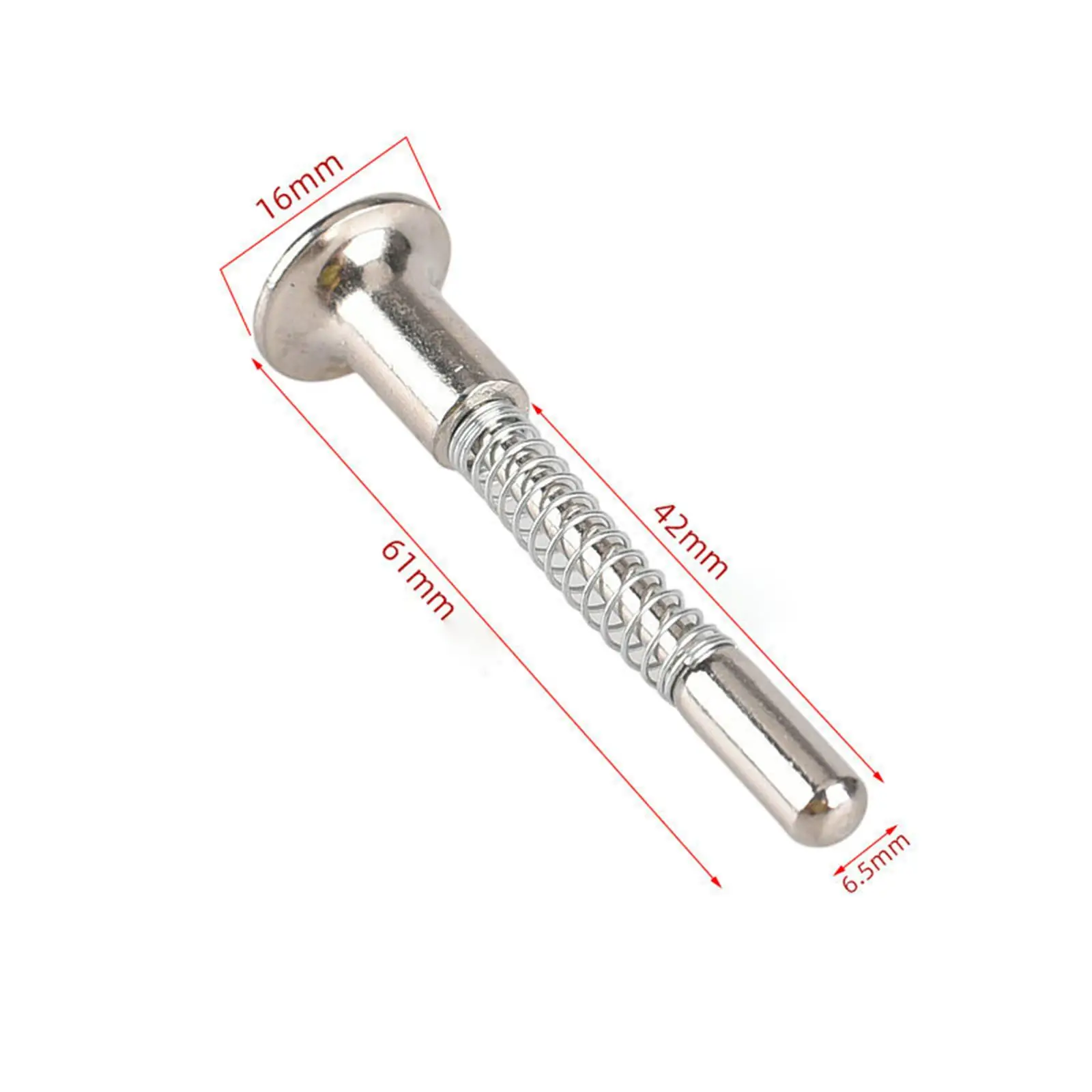 Spring Loaded Latch Pin Heavy Duty Multipurpose Easily Installation Steel Plunger for Cupboard Window Screen Small Bed Supplies