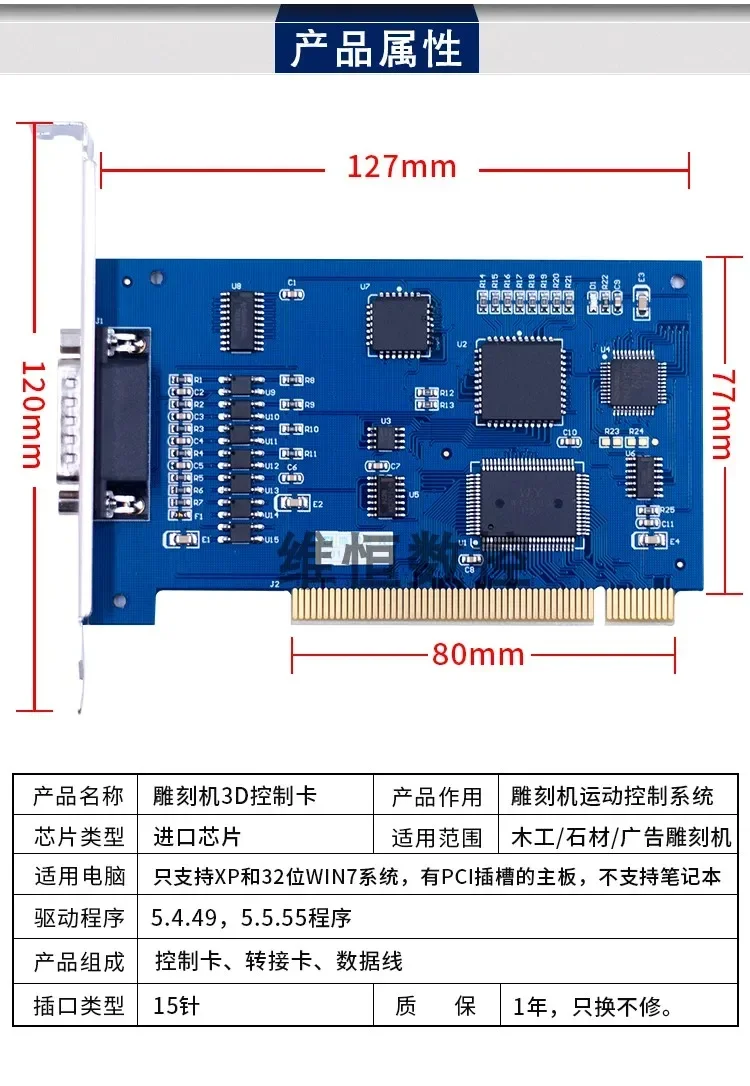 Engraving machine control card control board CNC three-axis motion control system Engraving machine parts USB macro