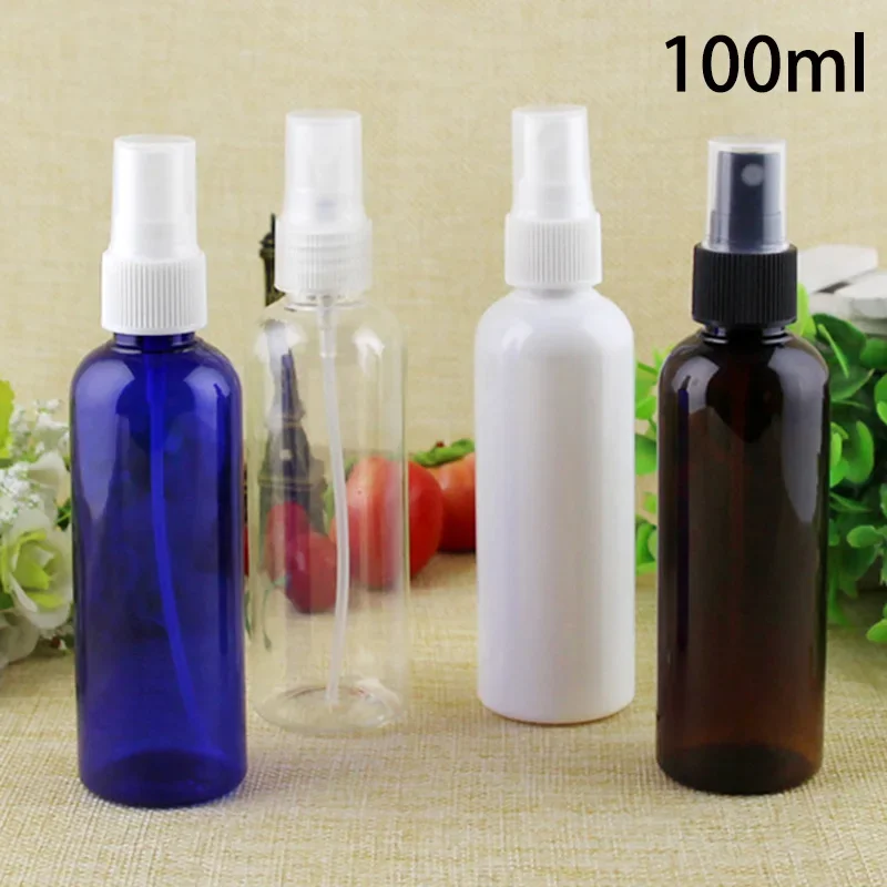 100ml Refillable Women Toner Spray Bottle 100g Cosmetic Container Makeup Perfume Sprayer Bottles Blue Brown White Green