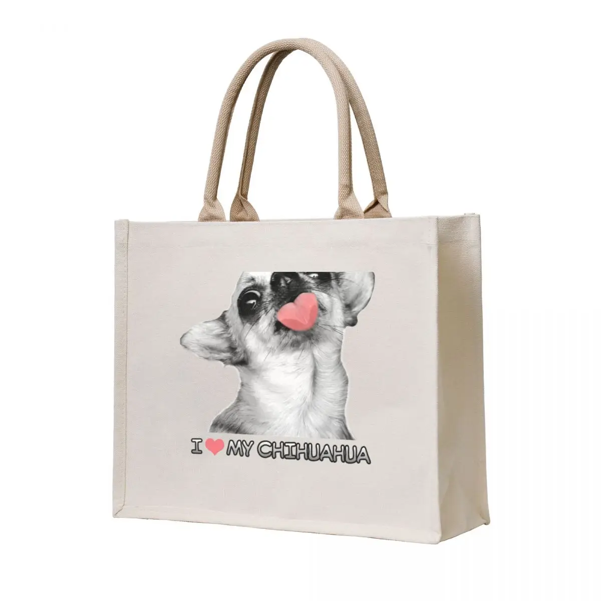 I LOVE MY CHIHUAHUA Tote Bag sacs de shopping Women's handbag handbag