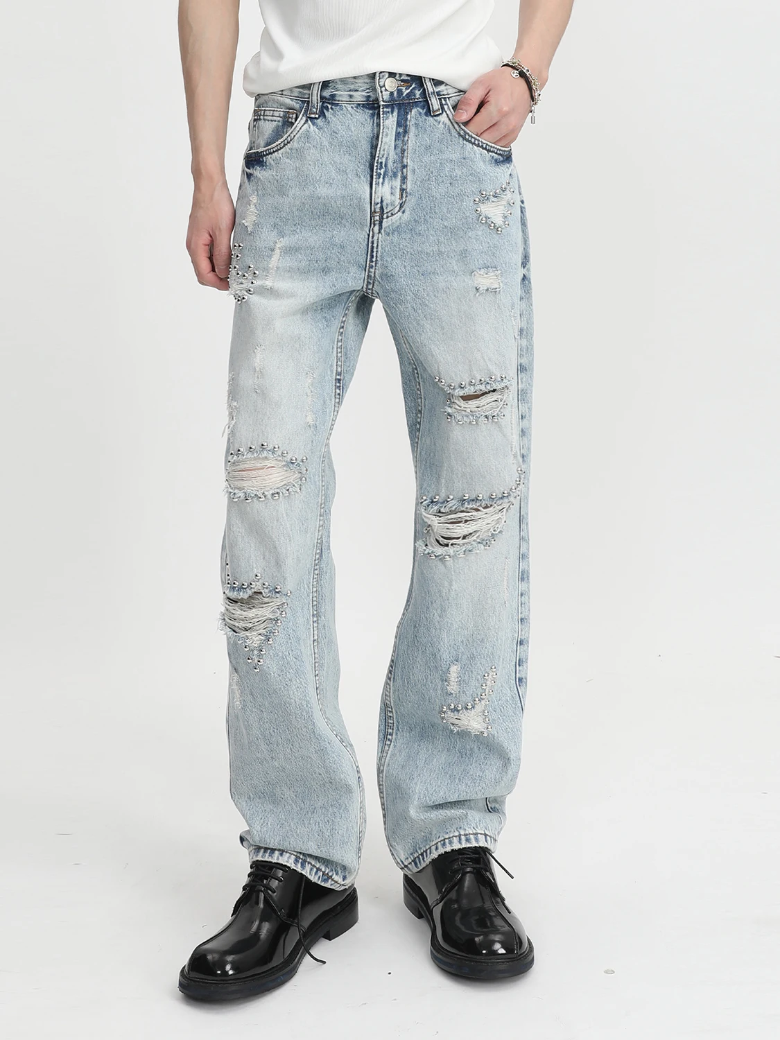 Calças Jeans Voguo Relay S03 com Corte Reto para Homens e Mulheres, Cintura Média, Fechamento com Zíper, Confortáveis e Casua...