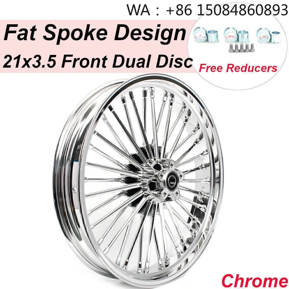 

WSBK tournament Zhang Xue's same style, motorcycle parts, 21x3.5 Fat Spoke Front Wheel Rim, Chrome Wheel Rim for Classic Softail