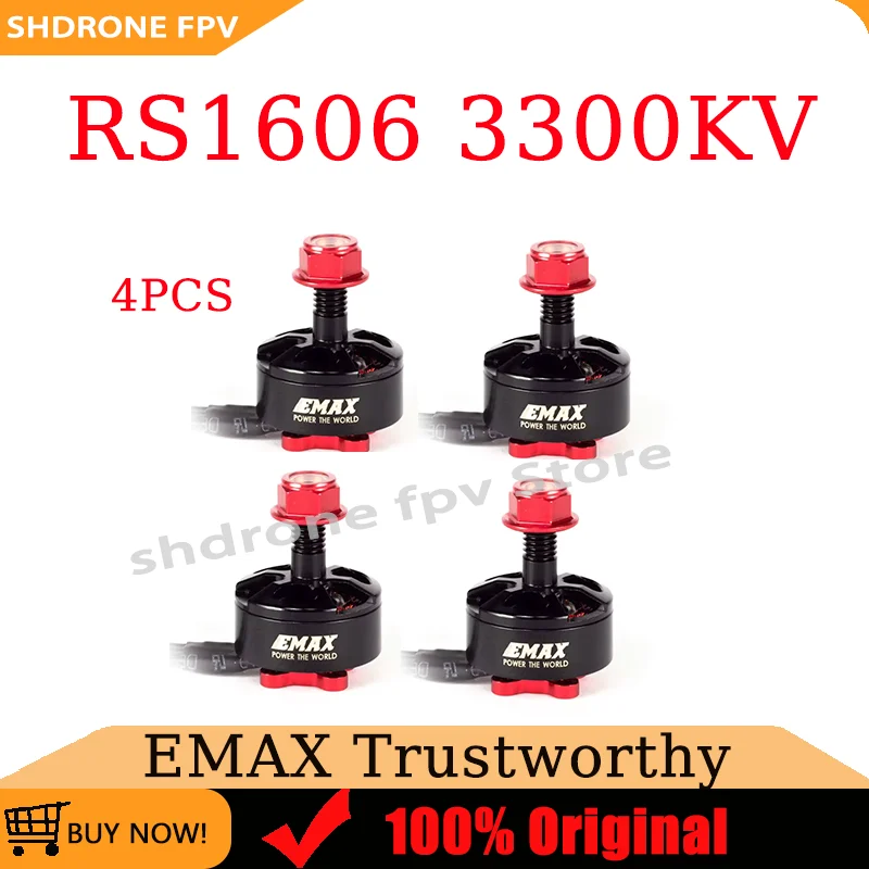 

Hot Selling EMAX RS1606 3300KV Brushless Motor 3-4S High Efficiency and Durability for RC Drone FPV Racing Multi Rotor DIY Parts