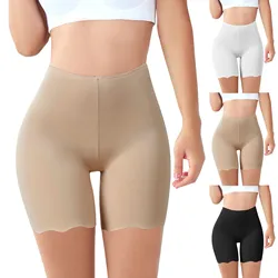 Pantalones cortos de seguridad sin costuras para mujer, de talla grande bóxer para mujer, pantalones cortos de seguridad antiroce, debajo de la falda, bragas, ropa interior de verano