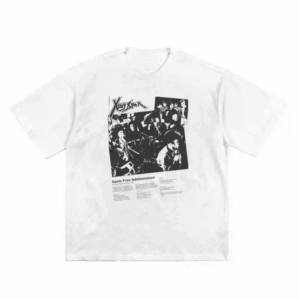X Ray Spex Germ Free Adolescents Punk Rock Short Sleeve Tee 100% Cotton T-Shirt