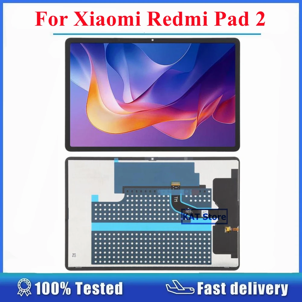 

Для Xiaomi Redmi Pad2 Pad 2 2025 25040RP0AG 25040RP0AI ЖК-экран сенсорный дигитайзер полная сборка запасная часть