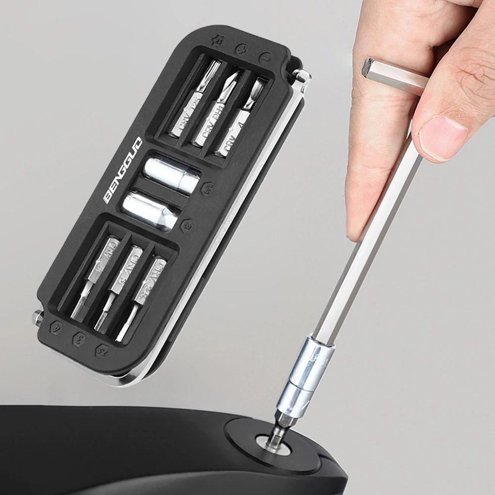 10 في 1 دراجة متعددة أداة دراجات متعددة الوظائف أداة صغيرة الحجم مجموعة أدوات الصيانة مجموعة أدوات إصلاح الدراجة #3