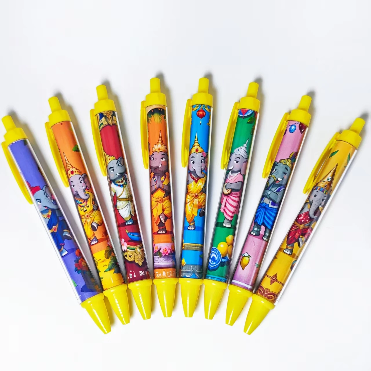 

8 шт./13 шт., креативная шариковая ручка с изображением слона в Таиланде, повседневная офисная открытая сезонная студенческая обучающая канцелярская ручка, подарочная ручка