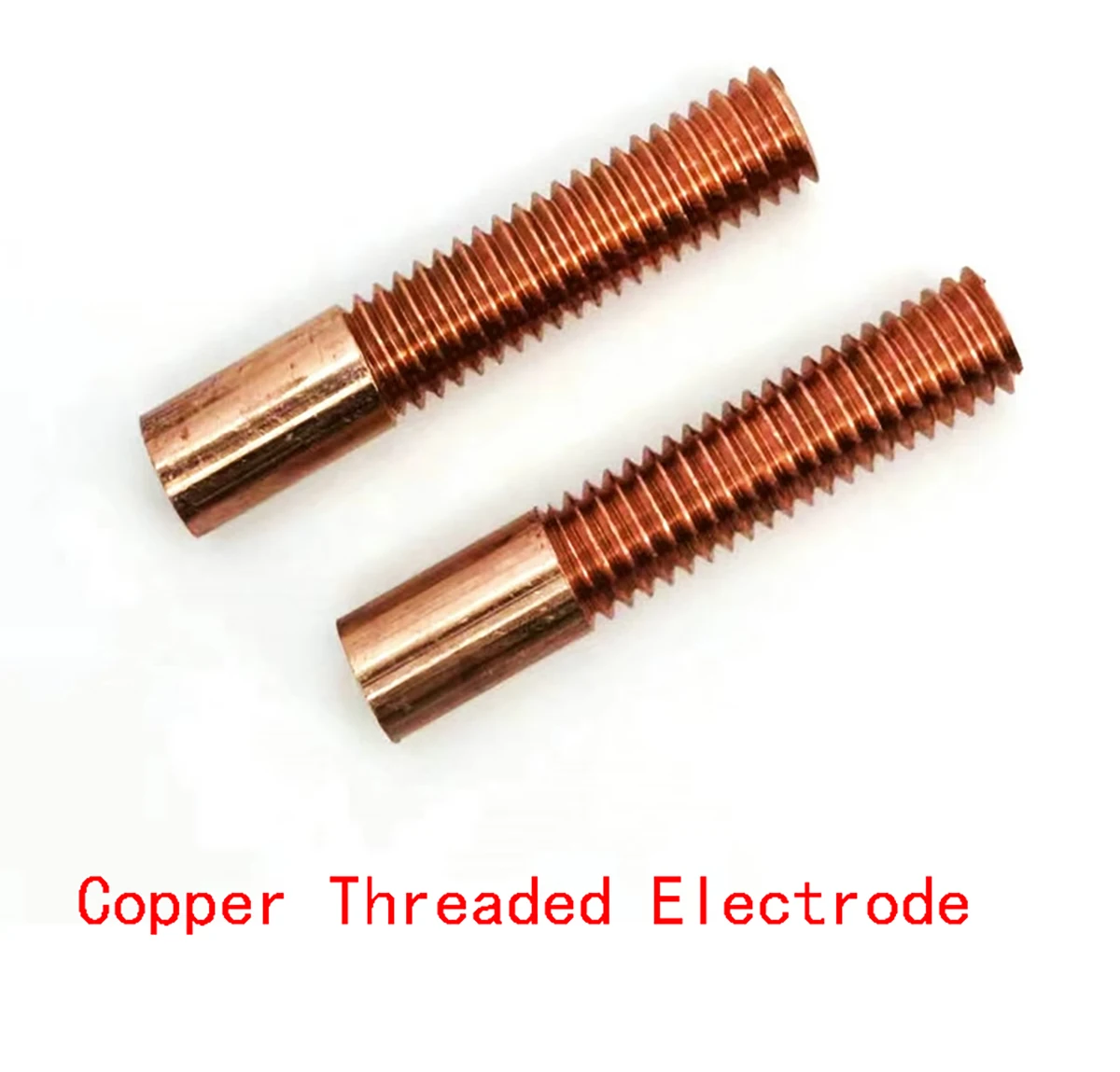 1Pc Pure Copper Tapping Electrodes for Spark EDM Thread Electrode Discharge Red Copper Screw Tooth Metric M1-M36 Length 20-120mm