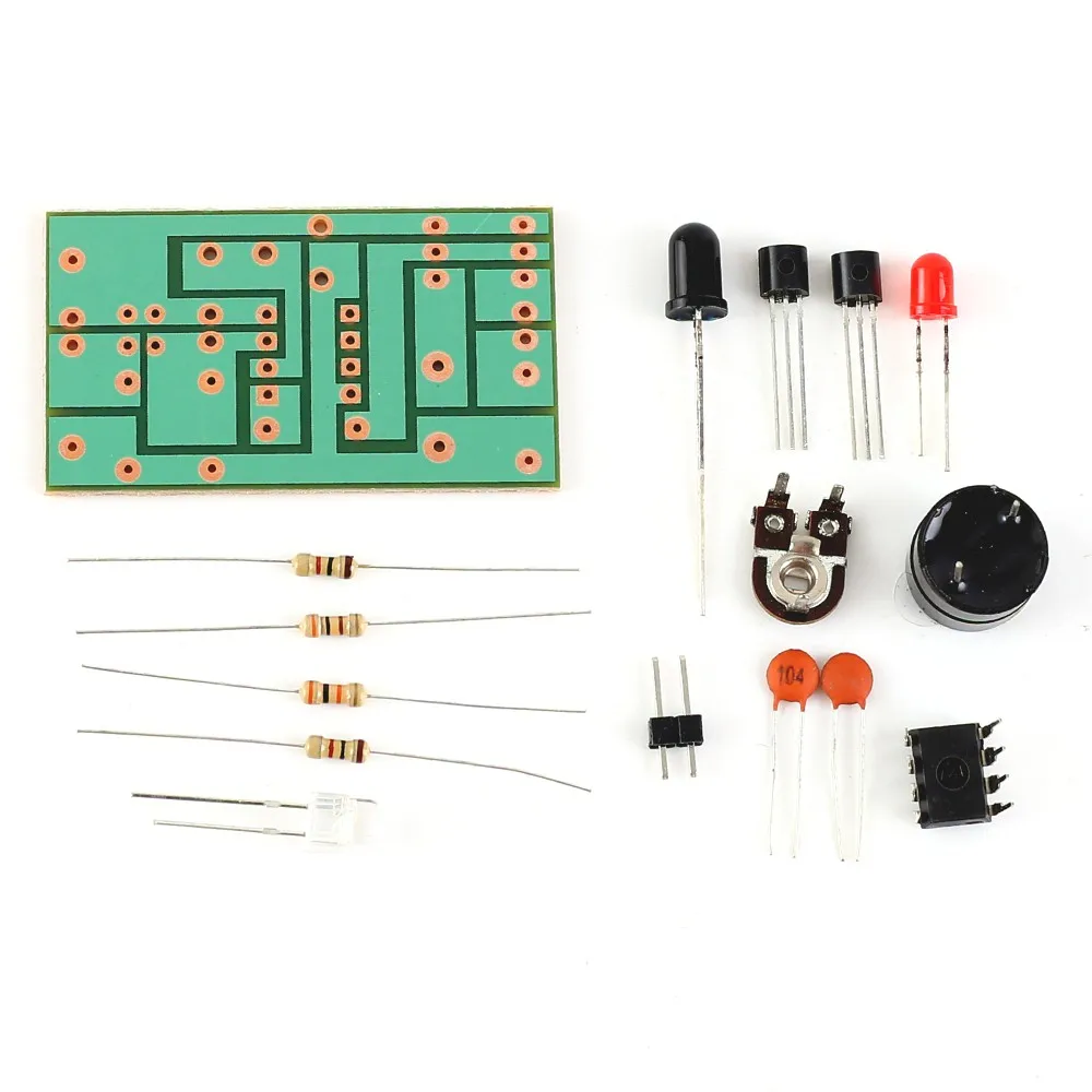 DC 5V DIY Kit Infrared Alarm Sensor Infrared Diode Induction Circuit Kit Electronic Training Circuit Suite Soldering Practice