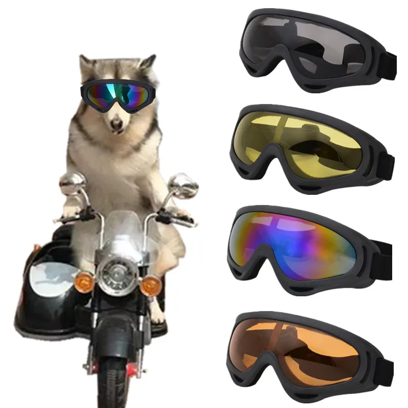 Pet Glasses Big Dog Outdoor Sunscreen Sunglasses Dustproof  Waterproof  Windproof  Fashion Goggles People Can Also Use