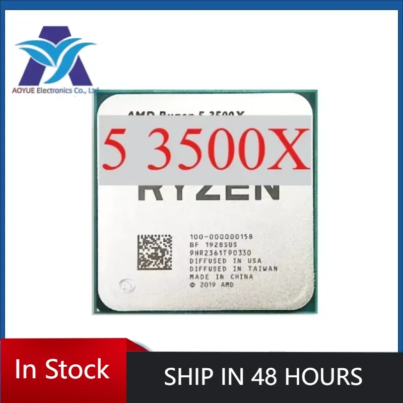 1pcs/lot Perfect test Ryzen 5 3500X R5 3500X 3.6 GHz Six-Core Six-Thread CPU Processor 7NM 65W L3=32M