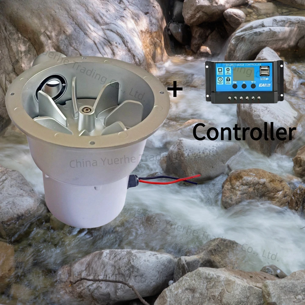 

100W 50W Water Turbine 18V 36V Hydraulic Generator Outdoor Hydro Electric Generator DC Permanent Magnet use for 12/24V battery