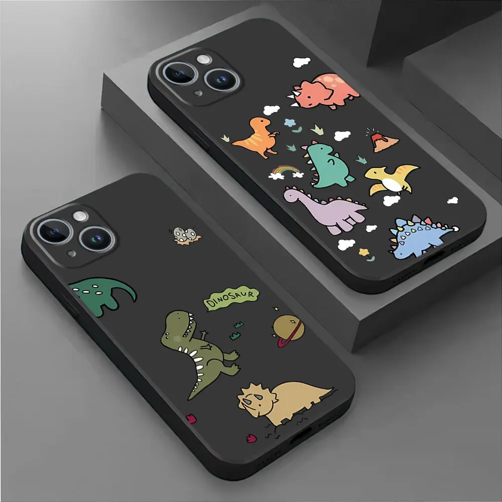 Cute Cartoon Dinosaur Pattern Case for Motorola Moto Edge 40 Pro G9 Plus Edge 30 Neo G200 5G Edge 20 Pro One Fusion Plus Cover 