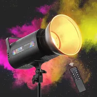 RGB LED 1700K-12000K Video Light Remote Control Bowens Mount Outdoor Photography Lighting COB Daylight for Studio Video Record