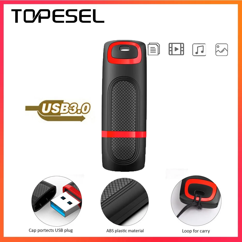 TOPESEL 64GB Pendrive USB 3.0 High Speed USB Flash Drive 1PCS 2PCS 3PCS 5PCS 10PCS Thumb Memory Stick Pen Drive for PC Mac Phone