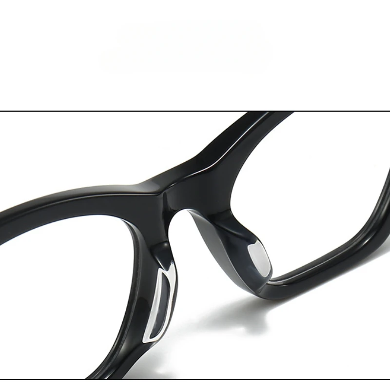 男性メガネフレームファッション厚いアセテートスクエアデザイナーブランド近視眼鏡手作り光学女性処方眼鏡