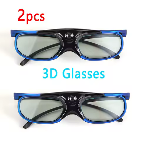 2PCS/1PC Universal 3D Glasses For Xgimi Z3/Z4/Z6/H2 Nuts G1/P2 Active Shutter 96-144HZ Rechargeable BenQ Acer DLP LINK Projector