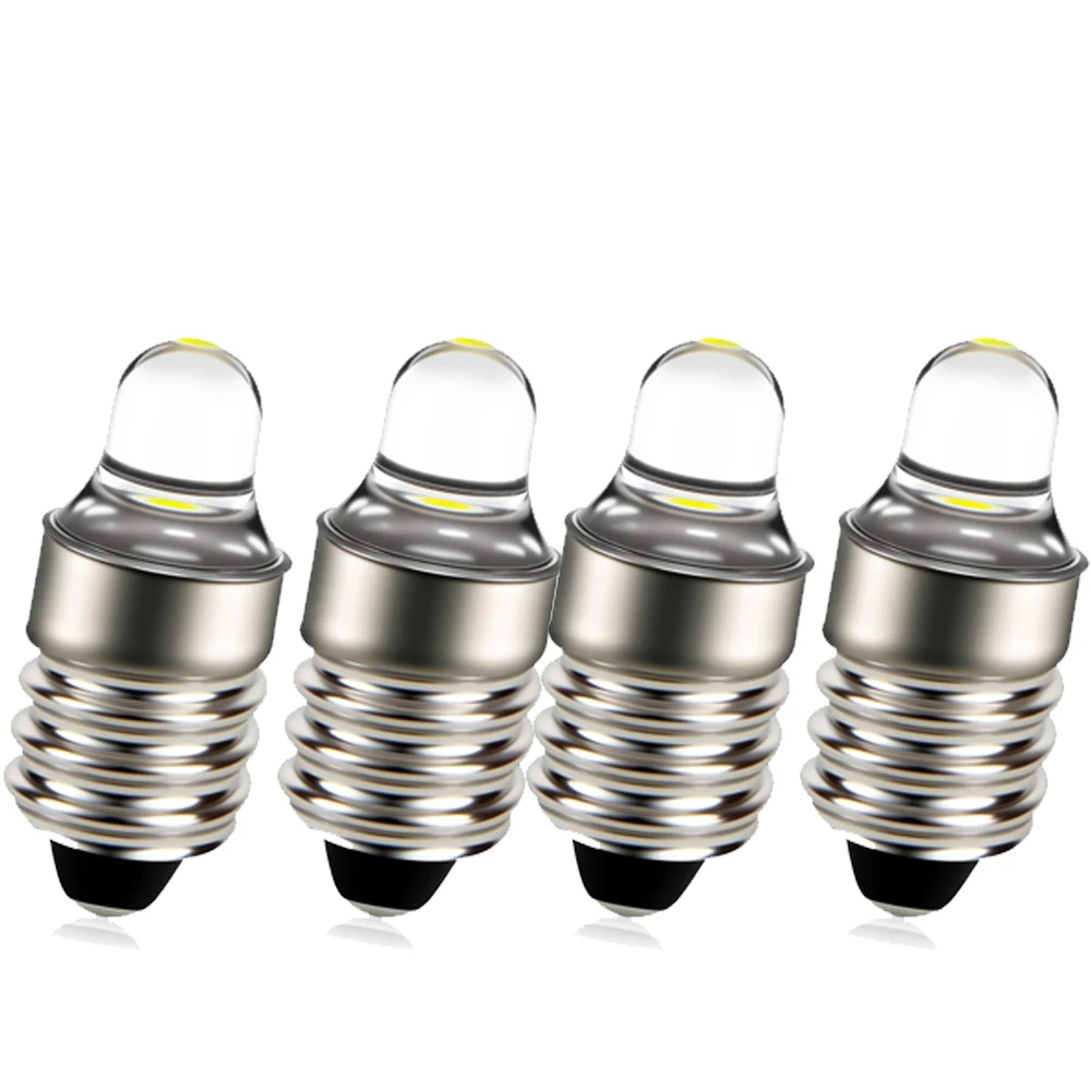 

4 шт. E10 уличный светильник светодиодный винтовой фонарик мини-рабочая лампа 6000K 4300K DC 3V 12V индикатор машины