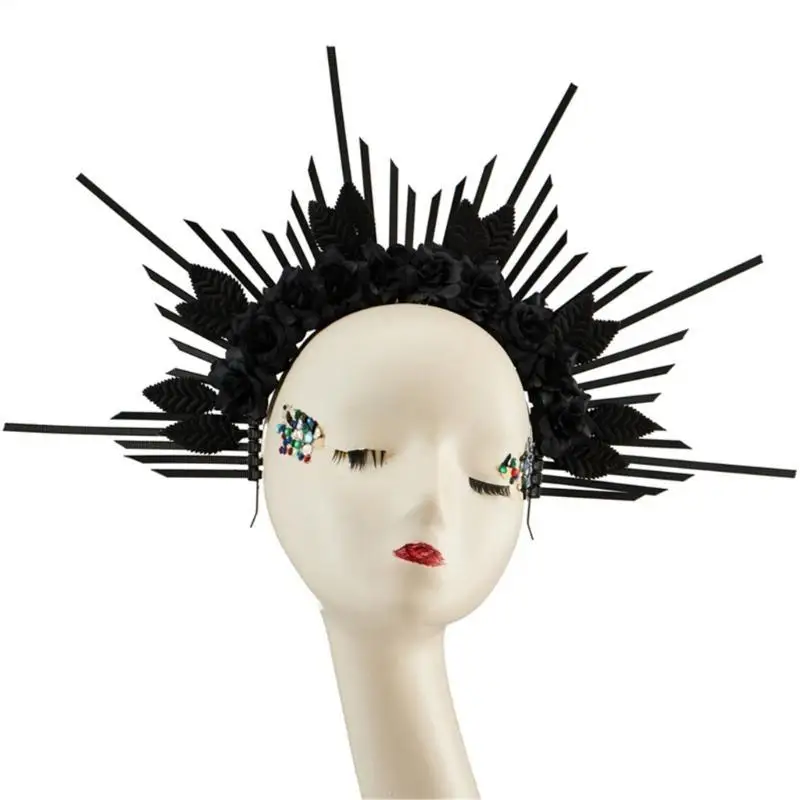 

A52E Элегантный головной убор в стиле Хэллоуина, костюм для косплея и вечеринки