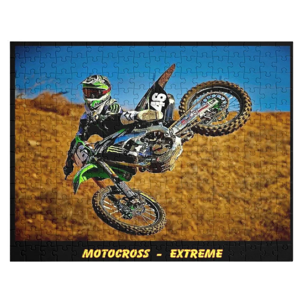 

MOTOCROSS EXTREME: Motorcycle Racing Advertising Print Jigsaw Puzzle Photo Puzzle Picture Puzzle