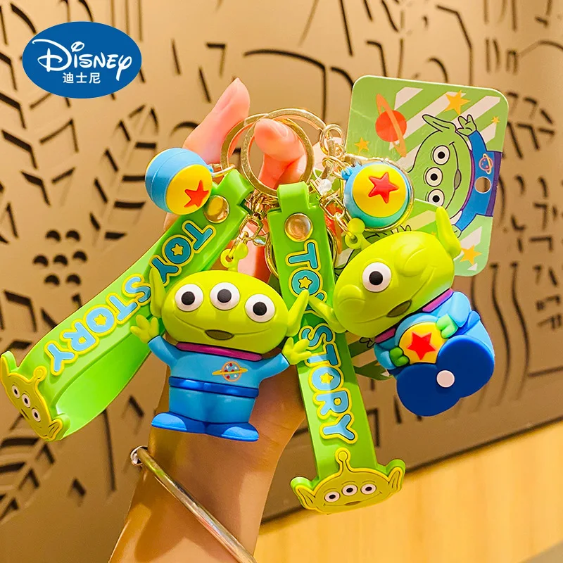 Three-eyed Man Cute Action Figures Keychain Girls Delicacy Schoolbag Pendant Cartoon Ornament Accessories Car Key Chain Decor