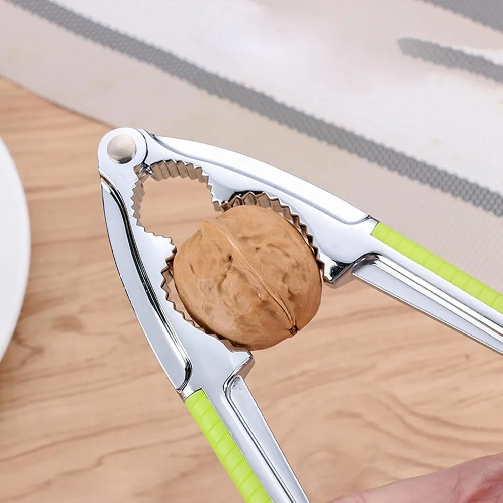 Kunovo Nutcracker for Nuts,Nut Cracker Tool for Walnut,Pecan,Macadamias,Hazelnuts, Almonds, Lobster,Crab（Green） view 3