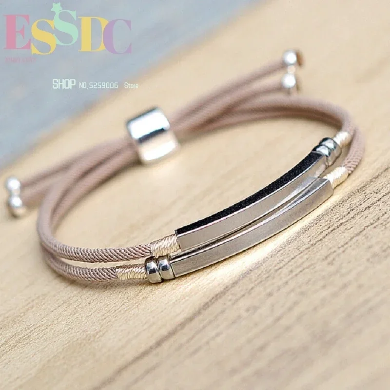 Hand Knotted Double-deck Charm Fashion Simple Personality Milan Rope Weaving Bracelet Male Adorn Wholesale