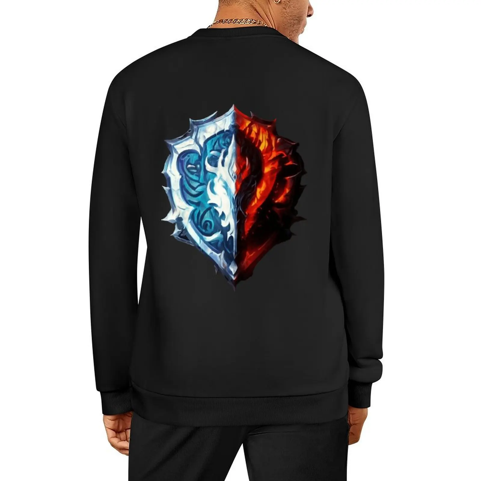 

7622 Combined Alliance-Horde logo from the game World of warcraft - WoW- Pullover clothes for men graphic sweatshirts