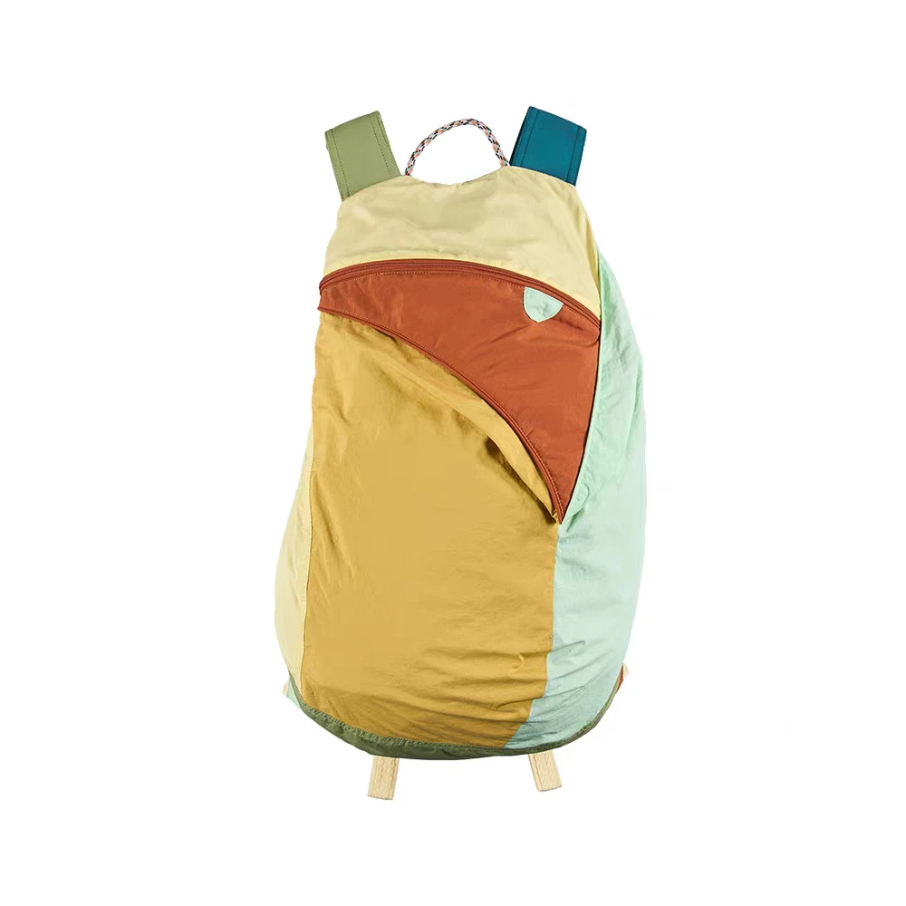 

Student Backpacks Niche Color Blocked Backpack 2025 New Outdoor Travel Lightweight Women's Bag