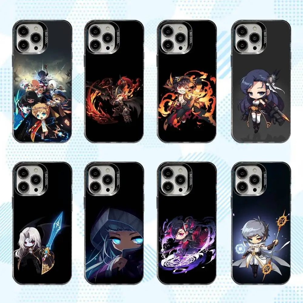

M-Maplestory-S Game Phone Case For iPhone 16,15,14,13,12,11,Mini,Pro,SE,MAX White Matte Shockproof Cover