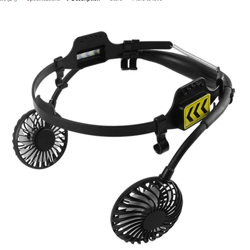 

Safety Helmet External Fan 3 Speeds For Summer Cooling With Night Light Suitable For Most Helmets Cooling Down