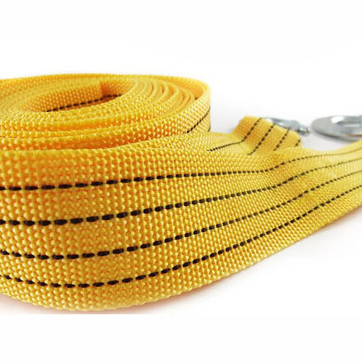 

3M Heavy Duty Tow Strap Car Truck Recovery Rope High Strength Nylon Towing Cord With Wrought Iron Hooks For Vehicles