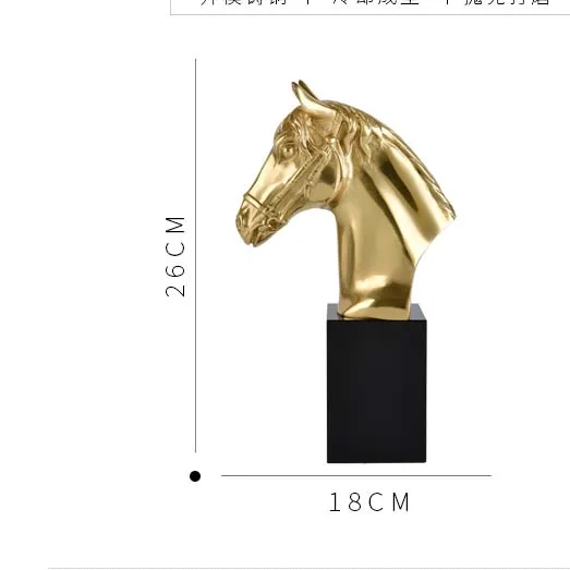 A pair 2021 Home Company office business desk high-grade Decor GOOD LUCK mascot Success horse bookend Sculpture ART Statue