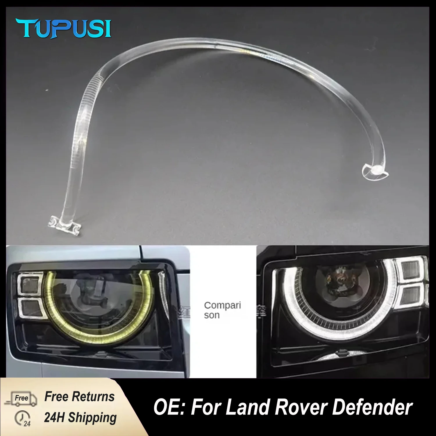 

For Land Rover Defender 2020 2021 2022 2023 DRL Headlight Light Guide Strip CML-G5M3 5120-1 UBL3036