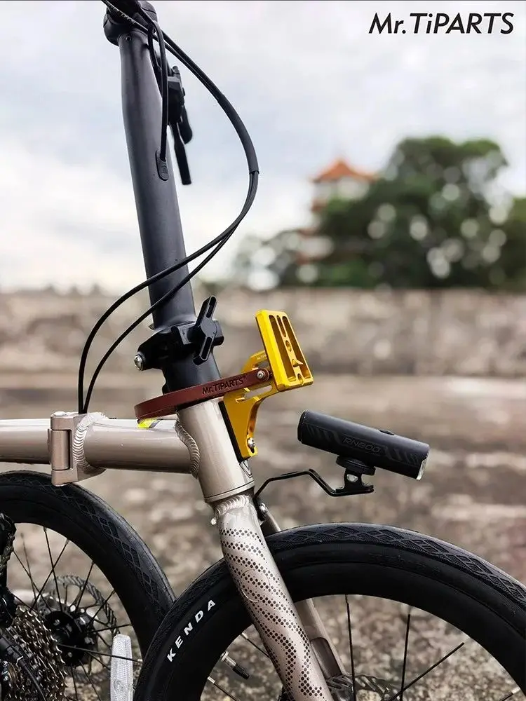 AliExpress NONE For Java Neo Triple Folding Bicycle Specialized Pig Nose Holder Aluminum Alloy Pig Nose Adapter Bike Front Bag Rack Base Adapter