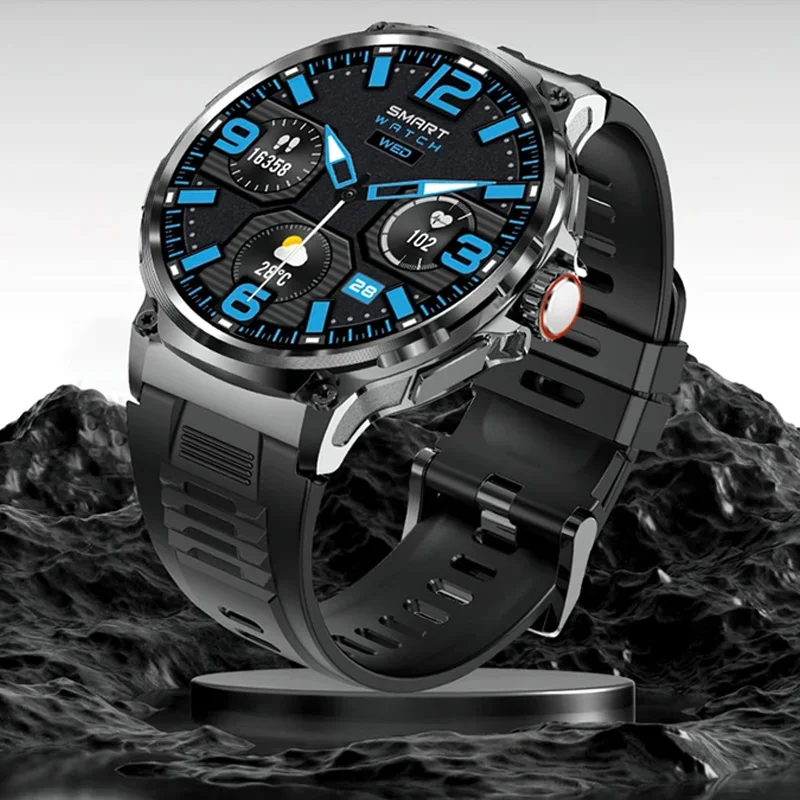 

2026 New Sapphire Glass 1.85 inch Ultra HD Bluetooth Call Smart Watch Men GPS Sport Fitness Track Heart Rate Health Smartwatches