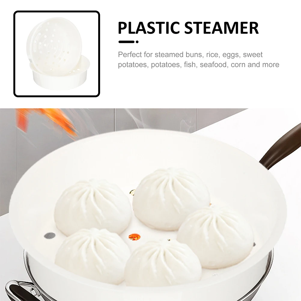 

2Pcs Electric Cooker Steamer Basket Stand Rack Stackable Insert Heat Resistant Household Kitchen Steaming Basket for Rice Cooker