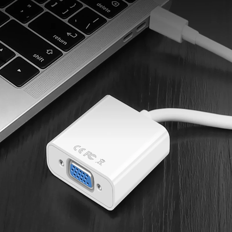 10PCS Fabriek Groothandel 1080P Mini DP Naar VGA Converter Mini Display Port Male Naar VGA Vrouwelijke Adapter kabel Voor HDTV Monitor