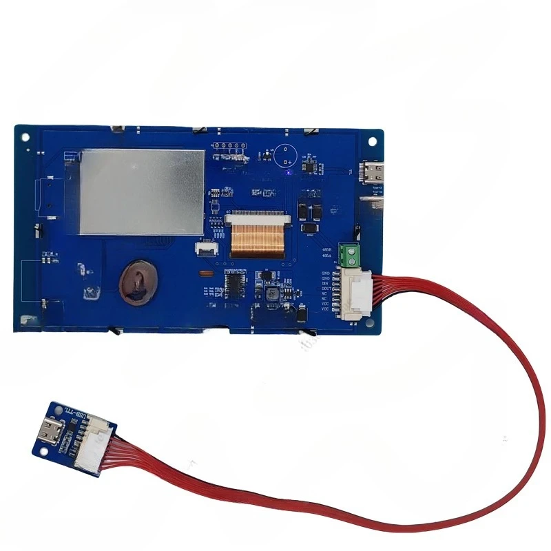 5 Inch TTL Serial Screen 800 * 480 IPS LCD Display For RS232 RS485 Serial Intelligent LCD Screen