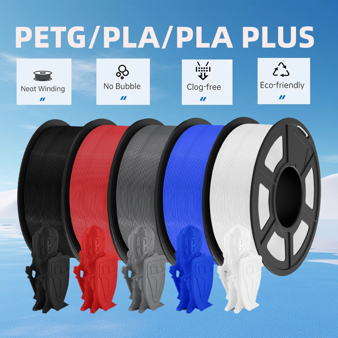 JAYO 3D PLA/PETG/PLA PLUS Printer Filament 1.75mm 1.1KG*5 100% No Bubble non-toxic 3D Printing Material for 3D Printer&3D Pen