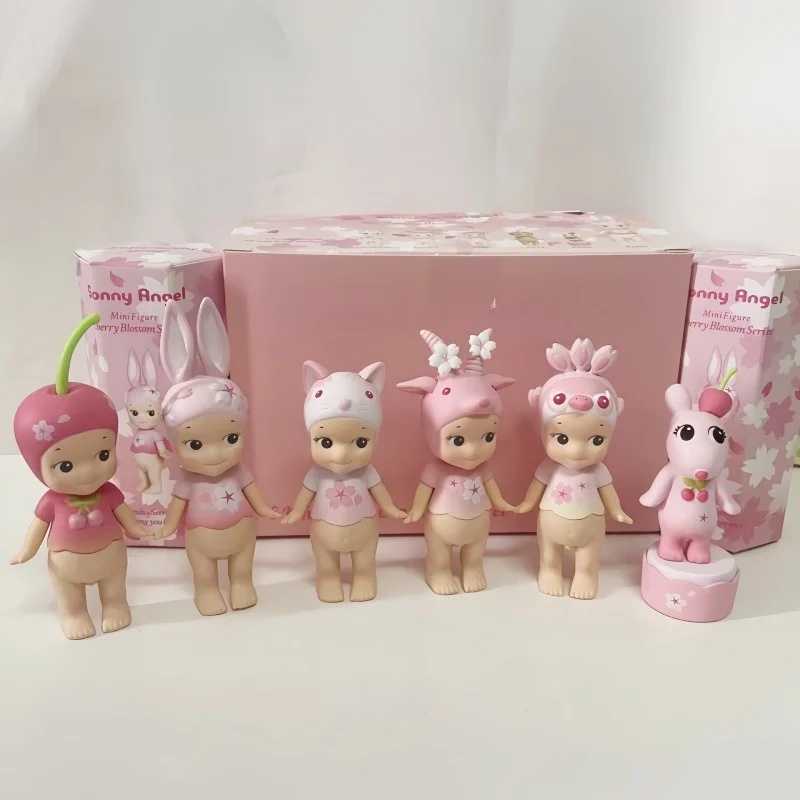 

Sonny Angel Pink Cherry Blossom Series Blind Box Mini Anime Figures Ornaments Dolls Fans Surprise Toy Graduation Gift