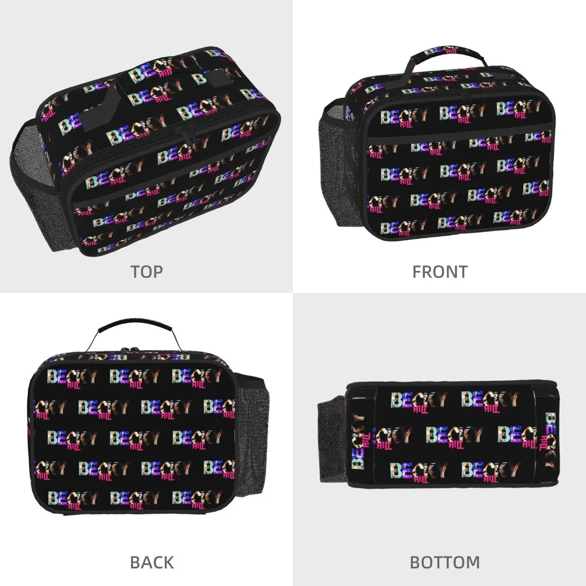 Becky Hill Classic Sticker Insulated Lunch Bag for Kids School Cooler Thermal Food Box Tote Portable Lunch Boxes Container