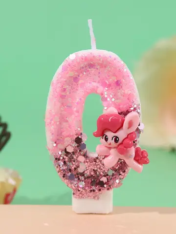 Pink My Little Pony Breezy Digital Candle, a Halloween and Holiday Party Decoration Gift, Birthday and Anniversary Candle