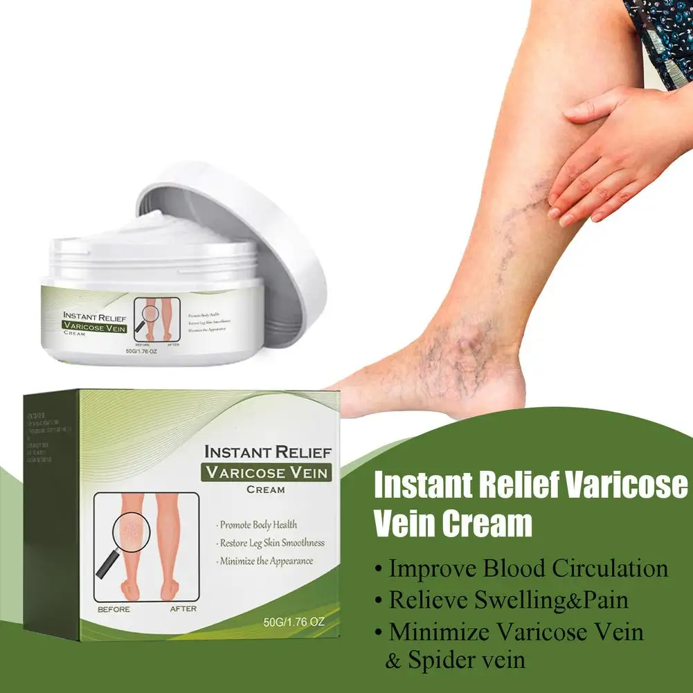 

Varicose Veins Relief Cream Deep Nourishing Repair Natural Plant Formula Fast Absorption Leg Circulation for Pregnancy