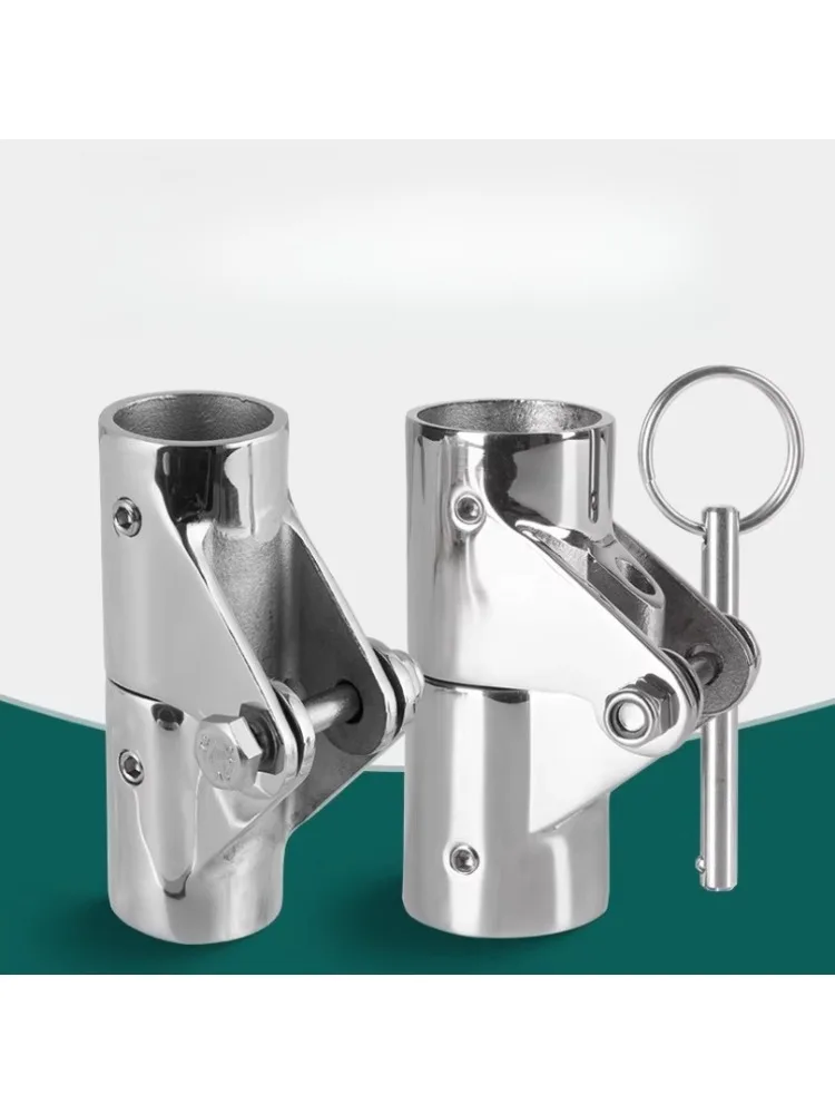 Marine Rvs Opvouwbare Draaibare Koppeling Buis Pijp Connector Boot Dek Scharnier Mount Connector 22/25/30/32mm - afbeelding 2